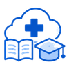 cloud healthcare education icon