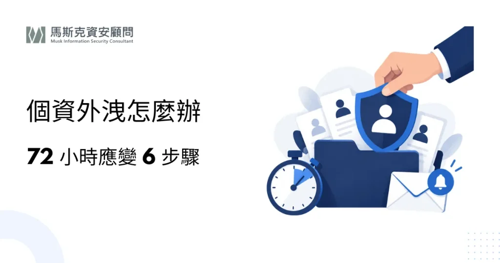 個資外洩怎麼辦？企業通報義務與應變 6 步驟