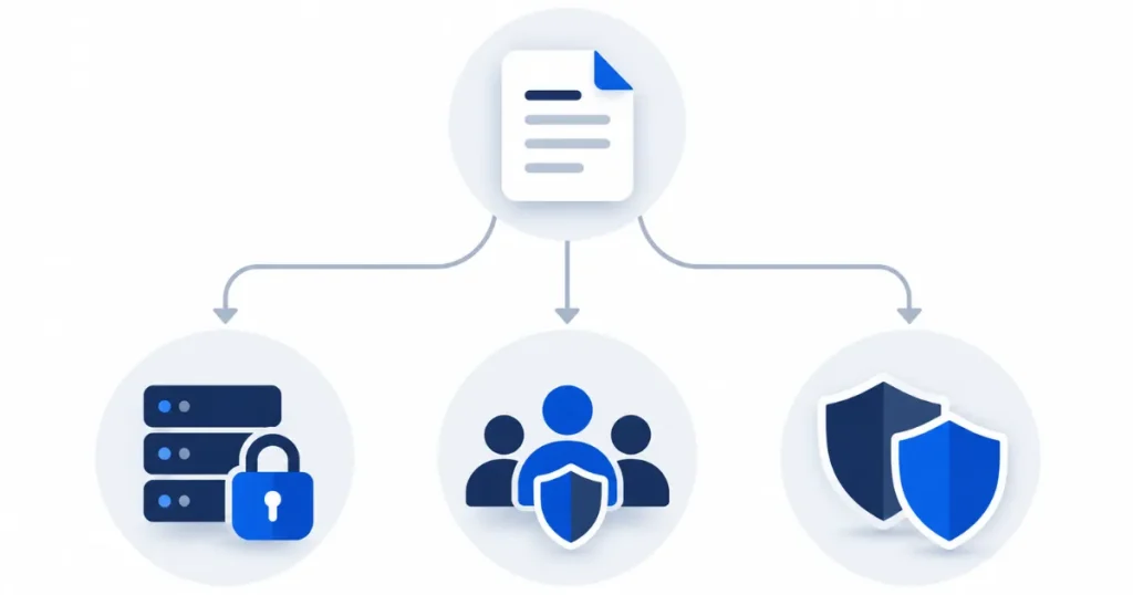 依企業處理的資料類型決定先導入 ISO 27001 或 ISO 27701 的決策流程圖