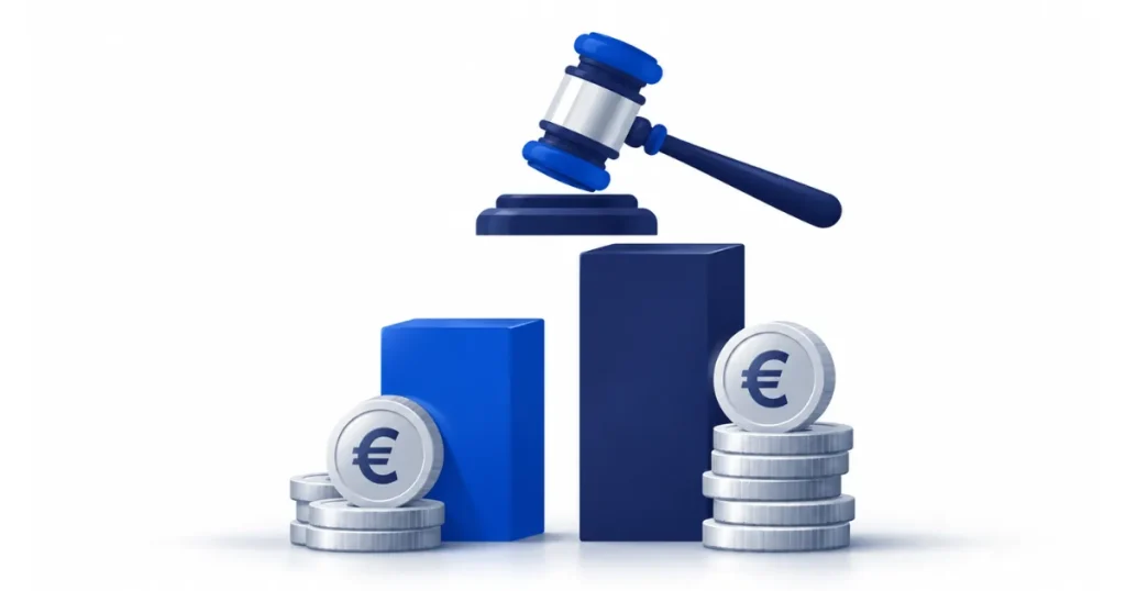 歐盟一般資料保護規則兩級罰款上限：2% 與 4% 全球年營業額
