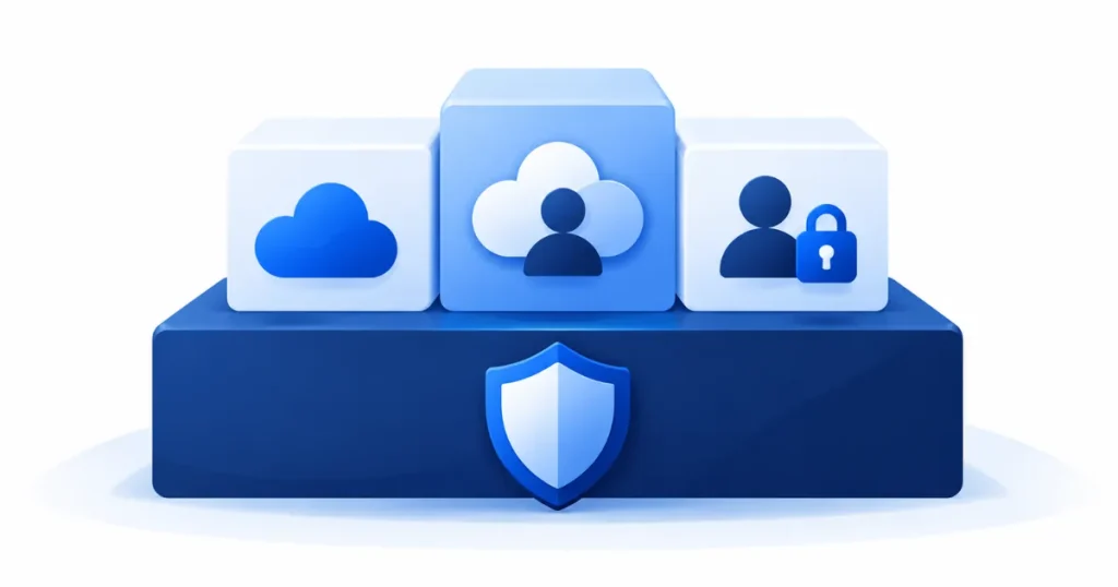 ISO 27017 與 ISO 27001、ISO 27018、ISO 27701 的關係示意圖